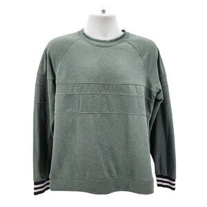 Cotopaxi Mens Large Sweatshirt Bandera Crew Sage Green Technical Grid Fleece